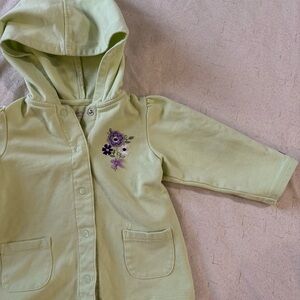 Carter's Soft Green Hooded Jacket